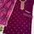 Maroon silk embroidered viscose thread jari work salwar suit