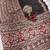 Dark Brown Color Ajarakh Print With Mirror Work And Beautiful Tussle Crepe Silk Saree