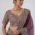 pure wine heavily encrusted sequin border shimmer saree with unstitched blouse