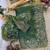 Green Color Sequance And Zari Embroidery Work Silk Saree