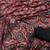 Maroon Ajarakh Print Real Mirror Crepe Silk Saree