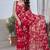 Rani Pink Color Printed Work Chiffon Saree