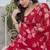 Rani Pink Color Printed Work Chiffon Saree