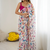 Rani Pink Color Printed Work Chiffon Saree