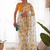 Yellow Color Printed Work Chiffon Saree