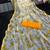 Yellow Color Printed Work Chiffon Saree