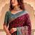 Wine Color Kashmiri Thread Wooven Work Silk Blend Saree