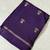Purple Khadi Art Silk Saree With Jacquard Leaf Design