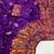 Purple Color Zari Weaving Work Pashmina Silk Blend Saree