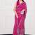 Rani Pink Color Sequins Thread Dori Work Georgette Saree