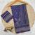 Purple Color Prints And Real Mirror Work Georgette Saree