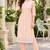 Women's south cotton  kurta pant dupatta set