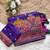 Purple Color Kashmiri Thread Zari Woven Work Pashmina Dola Silk Saree