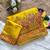 Yellow Color Kashmiri Thread Zari Woven Work Pashmina Dola Silk Saree