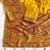 Yellow Color Kashmiri Thread Zari Woven Work Pashmina Dola Silk Saree