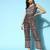 Women's sequin work belted jump suit