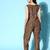 Women's belted sequin embroidered exclusive jump suit