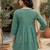 Women's pure cotton crausha lace design printed a line tunic