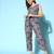 Women's belted sequin embroidered exclusive jump suit