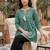 Women's pure cotton crausha lace design printed a line tunic