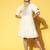 Women's pure cotton embroidered crausha lace a line dress