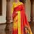 Red Color Digital Printing Durga Pooja Work Silk Saree
