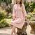 Women's tesla gota pati a line dresses