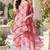 Women's silk chiffon printed kurta set with dupatta