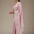 Pink Thread Sequin Faux Georgettete Saree