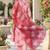 Women's silk chiffon printed kurta set with dupatta