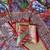 Red Color Digital Printed And Mirror Work Dola Silk Saree