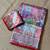 Red Color Digital Printed And Mirror Work Dola Silk Saree