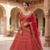 Royal Red Bridal Lehenga Choli with Heavy Golden Embroidery