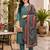 Women's straight side slit  kurta pant set with digital dupatta