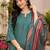 Women's straight side slit  kurta pant set with digital dupatta