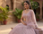  Elegant Dusty Pink Bridal Lehenga Choli with Heavy Embroidery and Net Dupatta