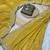 Yellow Color Embroidery Thread And Zari Work Georgette Saree