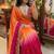 Rani Pink Color Embroidery Sequence Work Sartin Saree