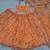 Royal Orange Floral Embroidered Lehenga Choli with Dupatta