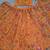 Royal Orange Floral Embroidered Lehenga Choli with Dupatta
