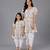 Mother daughter multicolor holi kurta dhoti set