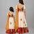 Mother daughter multicolor printed cotton silk lehenga set