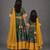 Mother daughter multicolor printed cotton silk lehenga set