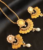 Beautiful Bali Lakshmi Pearl Necklace Set
