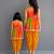 Mother daughter multicolor printed georgette lungi skirt set