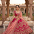 Royal Rani Pink Bridal Lehenga Choli with Heavy Embroidery & Blush Pink Dupatta