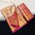 dark pink woven kanchipuram silk blend saree with blouse piece