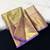 green woven kanchipuram silk blend saree with blouse piece