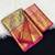 olive green woven kanchipuram silk blend saree with blouse piece