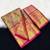 olive green woven kanchipuram silk blend saree with blouse piece